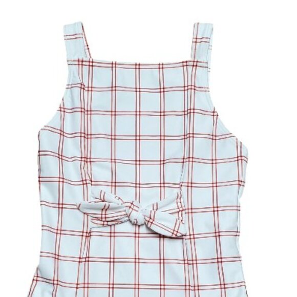 NWOT Minnow Red and White Swimsuit Size 9-10 One Piece - Picture 2 of 7